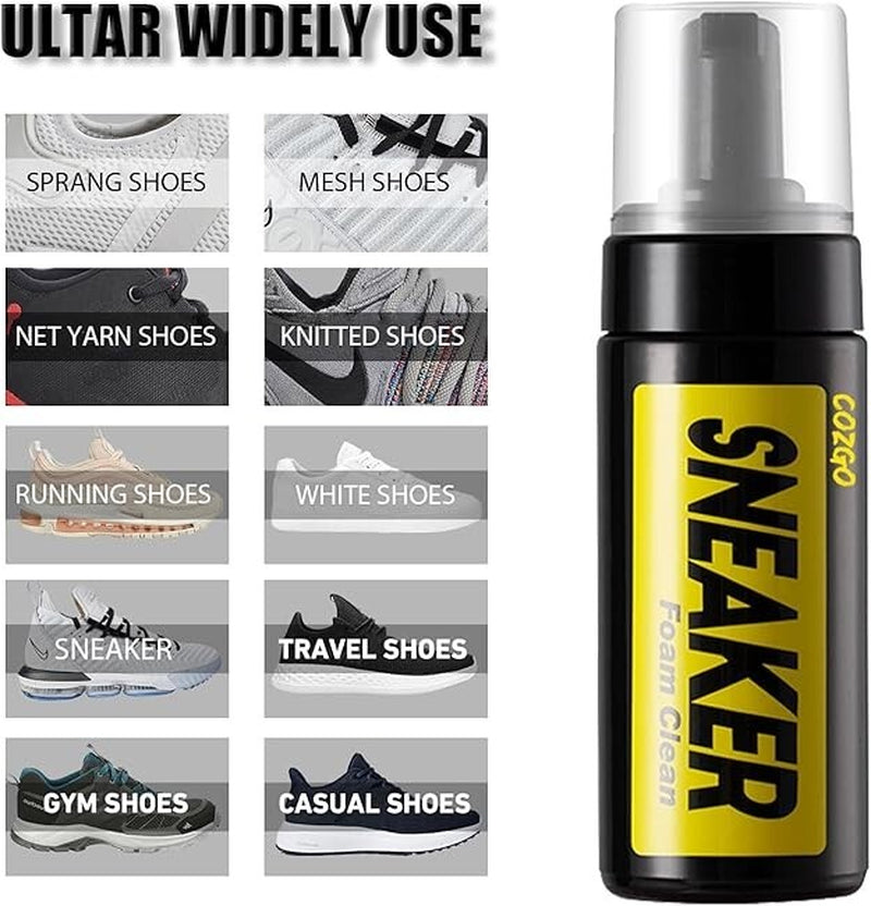 Cleaner Kit Shoe Sneaker for Leather White for Shoes with Tennis Foam Cleaning
